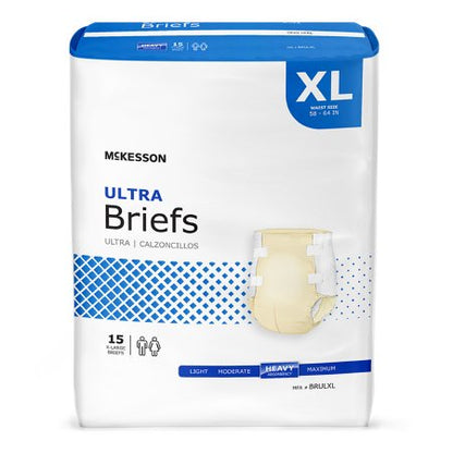 Unisex Adult Incontinence Brief McKesson Ultra Small Disposable Heavy Absorbency