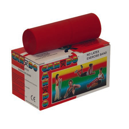 Exercise Resistance Band CanDo Red 5 Inch X 6 Yard Light Resistance