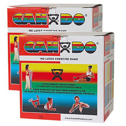 Exercise Resistance Band CanDo Red 5 Inch X 50 Yard Light Resistance