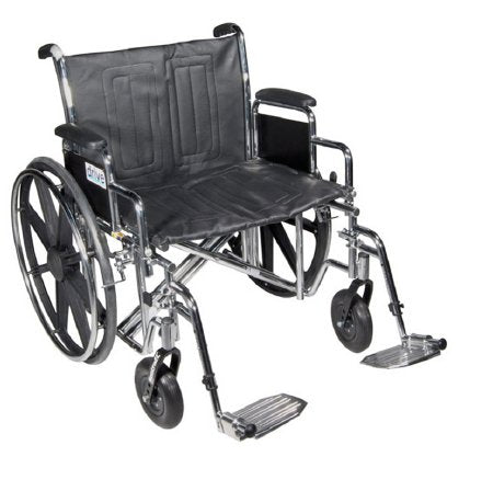 Bariatric Wheelchair drive Sentra EC Heavy Duty Dual Axle Full Length Arm