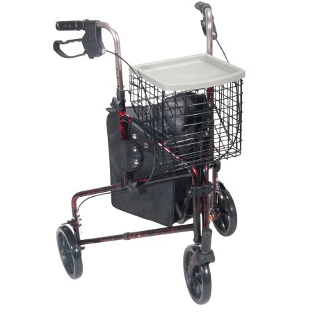 3 Wheel Rollator drive Deluxe Flame