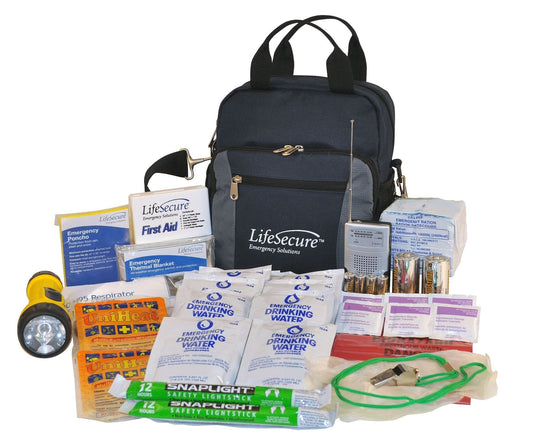LifeSecure Plus Grab-N-Go 3-Day Emergency Survival Kit – 72-Hour Preparedness Shoulder Bag