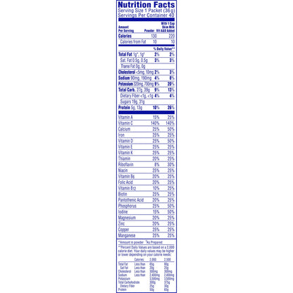 Carnation Breakfast Essentials Oral Supplement Powder Rich Milk Chocolate 1.26 oz Packet