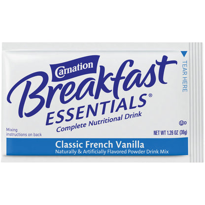 Carnation Breakfast Essentials Oral Nutritional Supplement French Vanilla Powder 1.26 oz Individual Packet