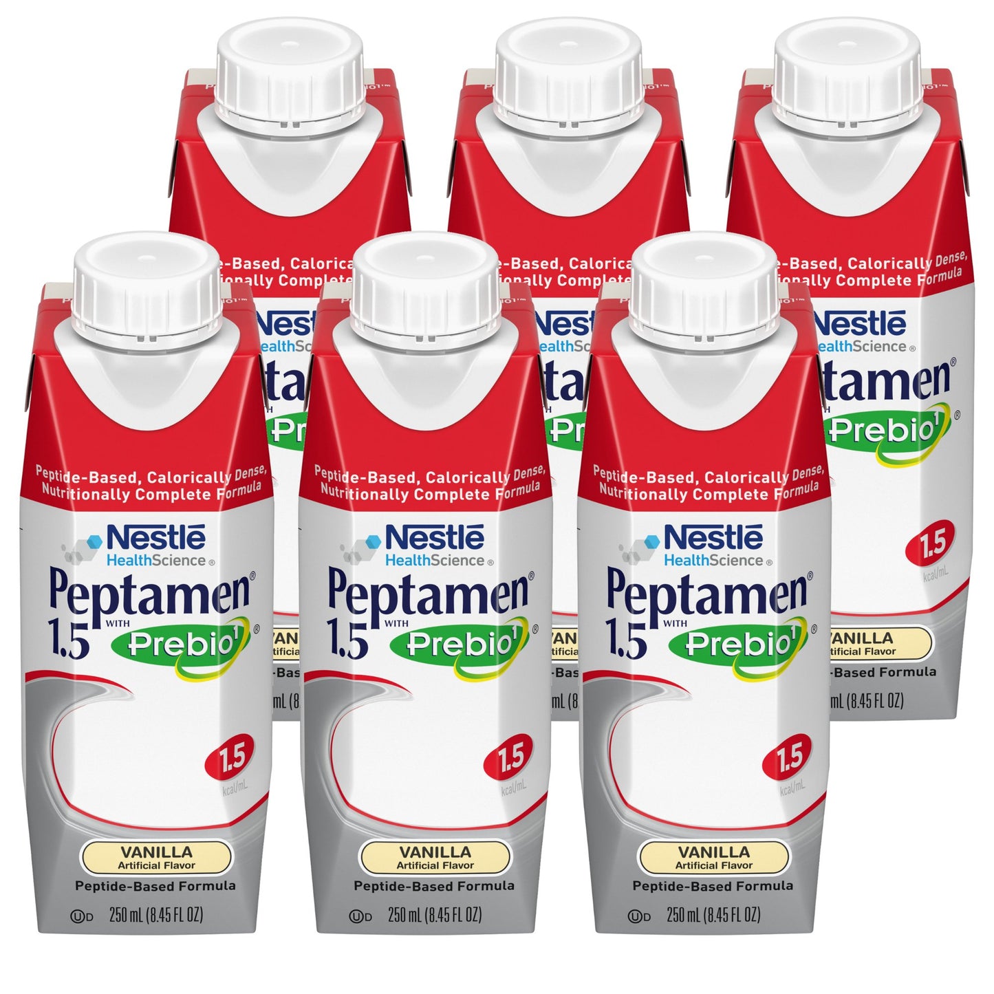 Nestle Peptamen 1.5 with Prebio 1 Vanilla Oral Supplement Liquid 250 mL Carton