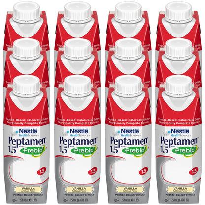 Nestle Peptamen 1.5 with Prebio 1 Vanilla Oral Supplement Liquid 250 mL Carton
