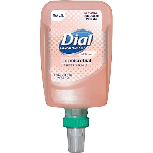 Antibacterial Soap Dial Professional Foaming 1,200 mL Dispenser Refill Bottle Original Scent