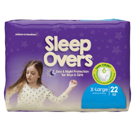 Youth Absorbent Underwear Cuties Sleep Overs Pull On with Tear Away Seams