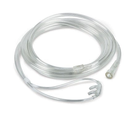 Nasal Cannula Soft-Touch Adult Curved Prong / NonFlared Tip 7 Foot O2 Line