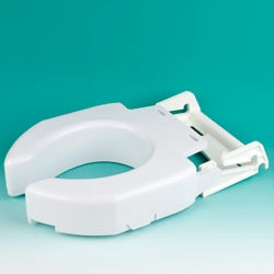 Raised Toilet Seat Secure-Bolt 3 Inch Height White 600 lbs. Weight Capacity