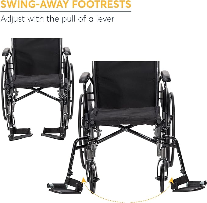 Cruiser III Lightweight Wheelchair Foldable, Adjustable, and Durable for Easy Mobility