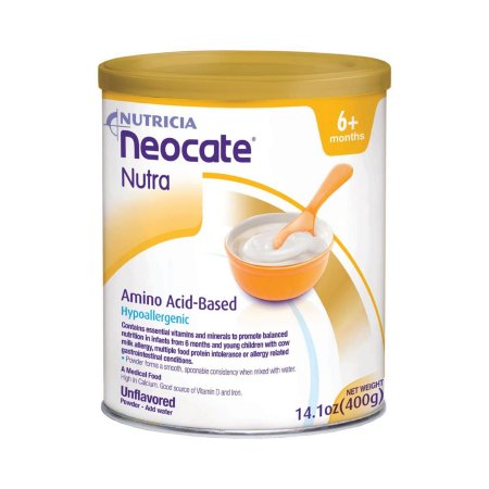 Infant Formula Neocate Nutra Unflavored 14.1 oz. Can Powder Amino Acid Food Allergies