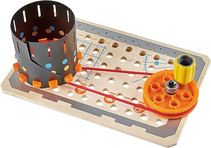 Hape Science Experiment Toolbox: Colorful Wooden 32-Experiment Kit for Kids (Ages 4+)