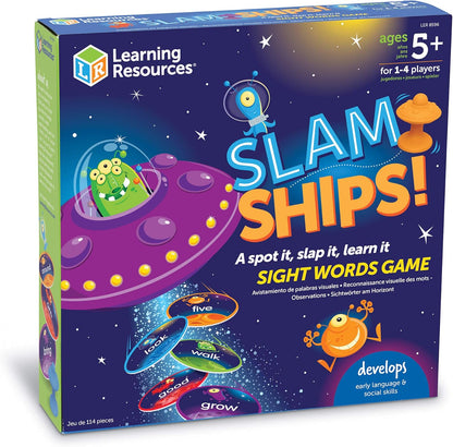 Learning Resources Slam Ships! Sight Words Game – Fun Vocabulary & Reading Game for Kids Ages 5+