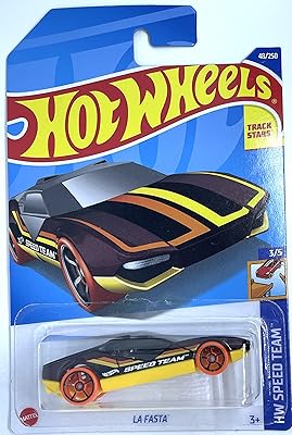 Hot Wheels LA FASTA Brown/Black/Yellow – 1:64 HW Speed Team 35 Diecast