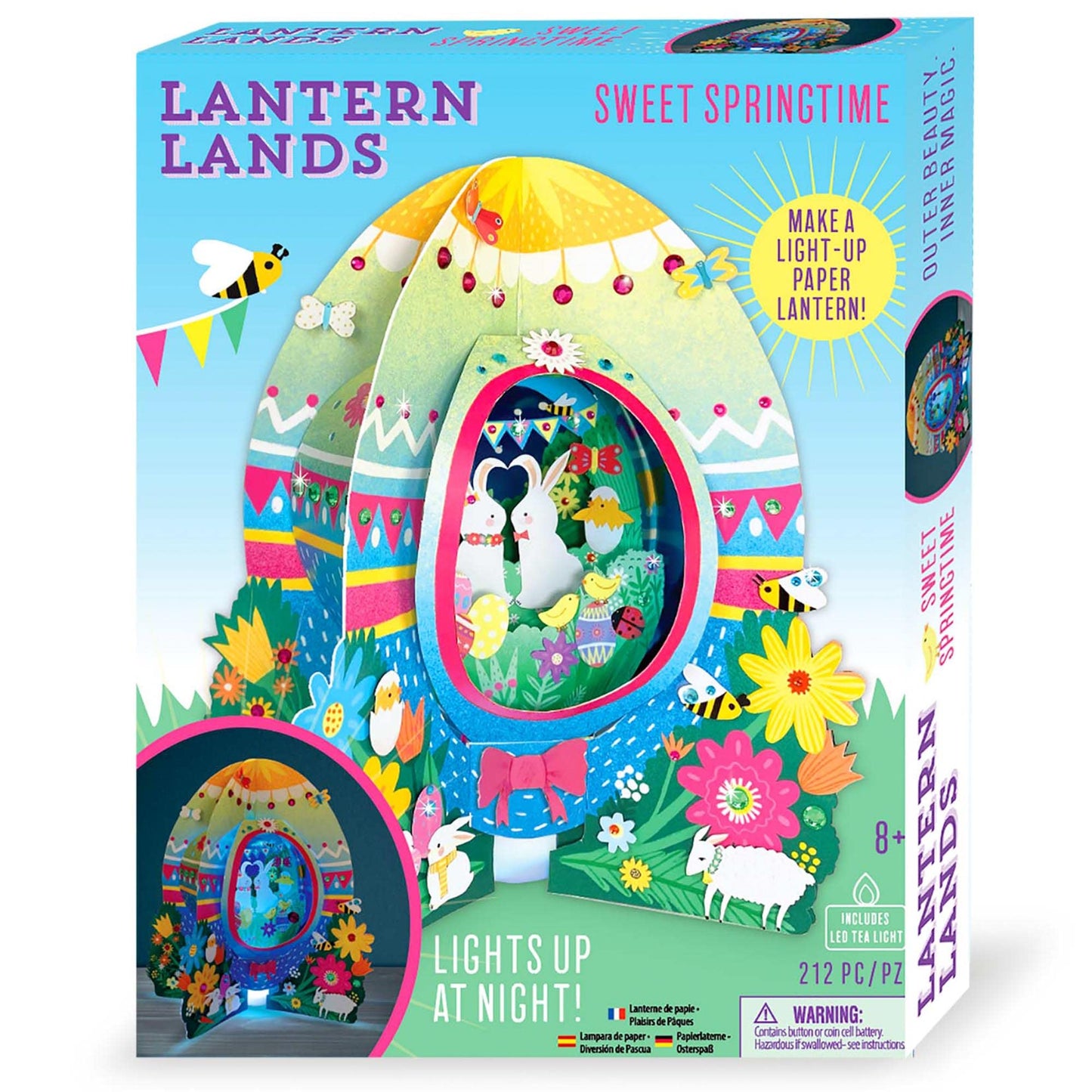 Bright Stripes Kids Craft Kit – Sweet Springtime 3D DIY Paper Lanterns