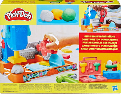 Play-Doh Stamp & Saw Tool Bench – Preschool Construction Toy for Ages 3+