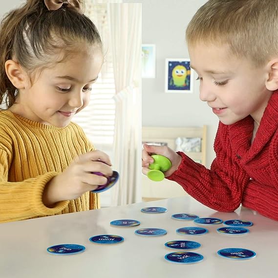 Learning Resources Slam Ships! Sight Word Game 114pcs Boost Vocabulary with Galactic Fun for Kids