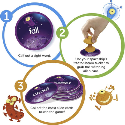 Learning Resources Slam Ships! Sight Words Game – Fun Vocabulary & Reading Game for Kids Ages 5+