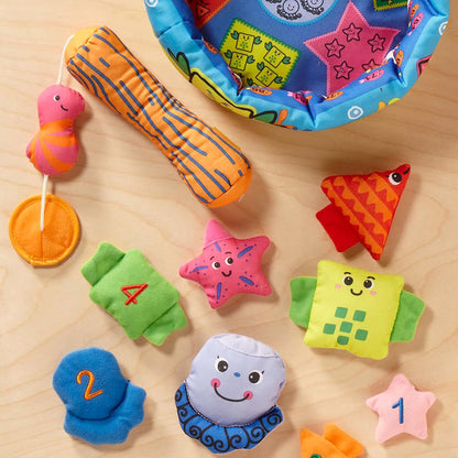 Melissa & Doug K’s Kids Fish & Count Learning Game – Preschool Fishing Toy with Numbers & Shapes