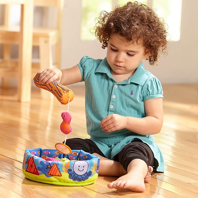 Melissa & Doug K’s Kids Fish & Count Learning Game – Preschool Fishing Toy with Numbers & Shapes