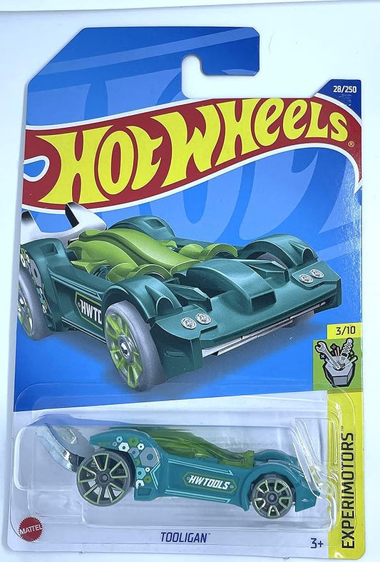 Hot Wheels Tooligan Green – Experimotors 3/10 1:64 Diecast Car