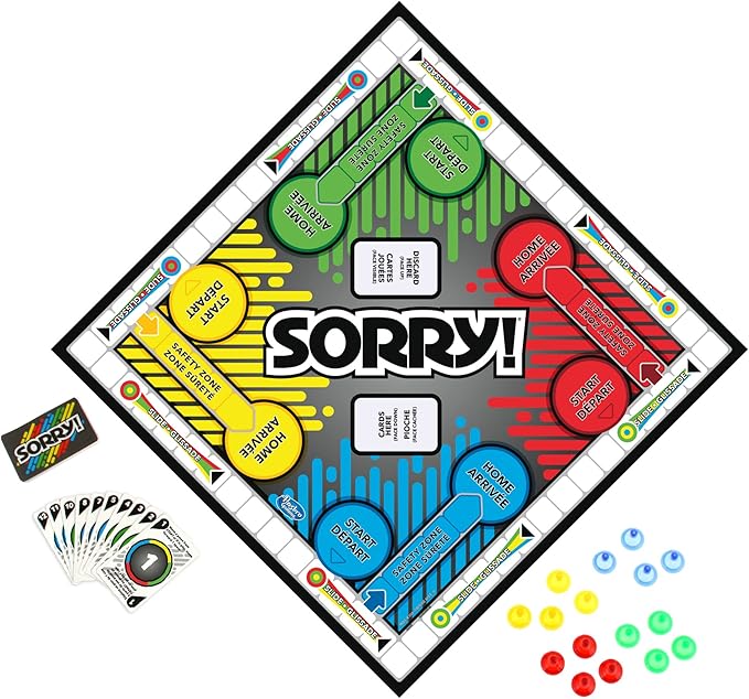 Sorry! Classic Board Game of Sweet Revenge Board Game for Kids Ages 6+