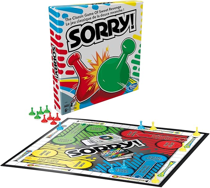 Sorry! Classic Board Game of Sweet Revenge Board Game for Kids Ages 6+