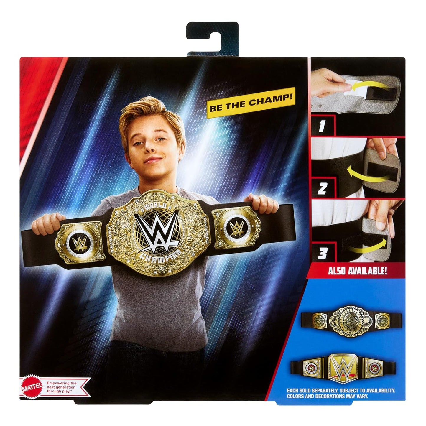 Mattel WWE Championship Belt – World Heavyweight Title Role Play Costume Belt, 100 cm