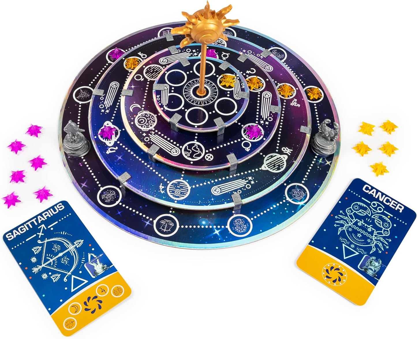 Zodiac Clash Strategic 3D Solar System Board Game – Zodiac Power Game for 2 or 4 Players Ages 8+