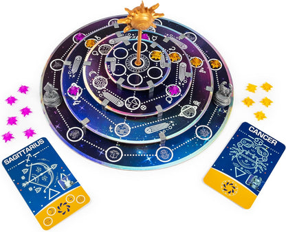 Zodiac Clash Strategic 3D Solar System Board Game – Zodiac Power Game for 2 or 4 Players Ages 8+