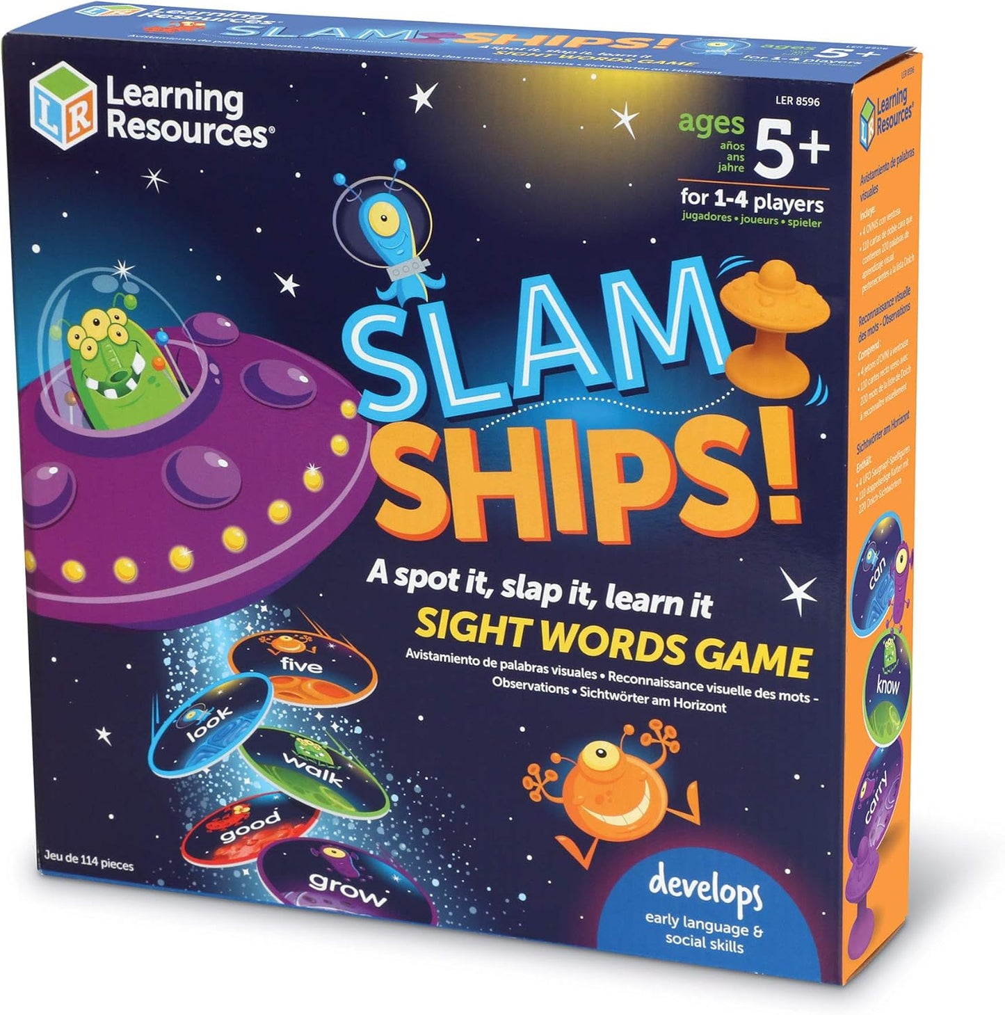 Learning Resources Slam Ships! Sight Words Game – Fun Vocabulary & Reading Game for Kids Ages 5+