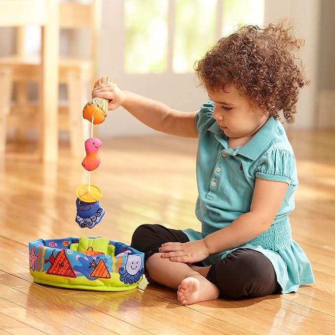 Melissa & Doug K’s Kids Fish & Count Learning Game – Preschool Fishing Toy with Numbers & Shapes