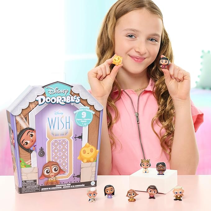 Disney Doorables Wish Collector Peek – Surprise Blind Bag Figures by Just Play, Kids Toys Ages 5+, Stocking Stuffers & Gifts