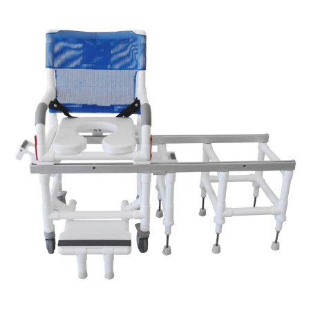 Bath Bench 100 Series Drop Arms Plastic Frame With Backrest 22 Inch Seat Width 300 lbs. Weight Capacity