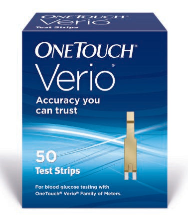 Blood Glucose Test Strips OneTouch Verio 50 Strips per Pack