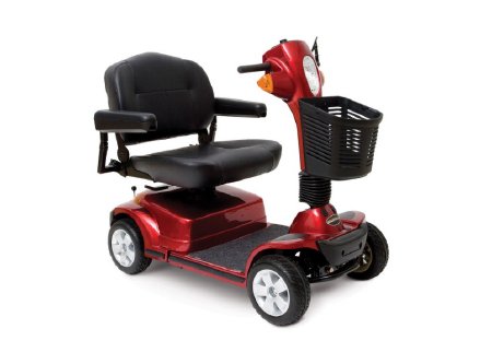 4 Wheel Electric Scooter Maxima 500 lbs. Weight Capacity Red / Blue