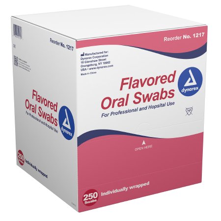 Oral Swab Dynarex Dentifrice Foam Tip 1 per Pack