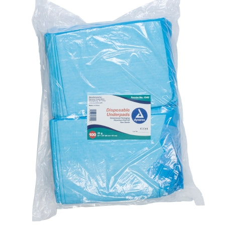 Disposable Underpad Dynarex 23 x 24 Inch