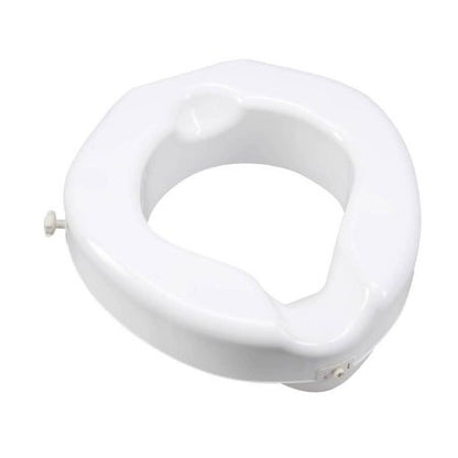 Raised Toilet Seat Carex 4-1/4 Inch Height White 500 lbs. Weight Capacity