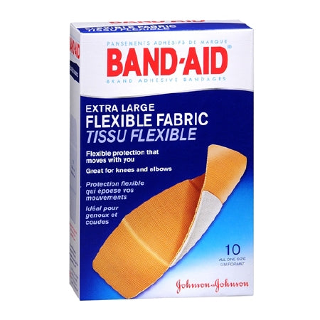 Adhesive Strip Band-Aid Flexible Fabric 1-3/4 X 2 Inch Fabric Rectangle Tan Sterile