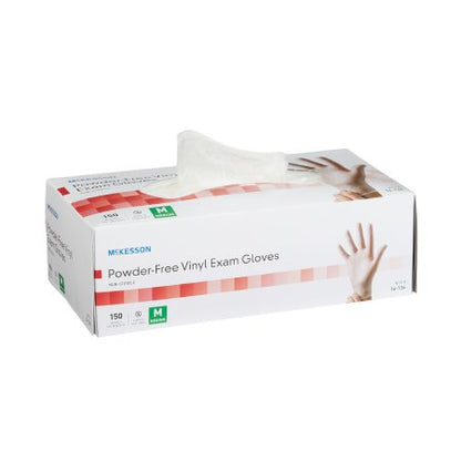 Exam Glove McKesson NonSterile Vinyl Standard Cuff Length Smooth Clear Not Rated