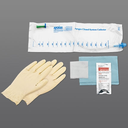 Intermittent Catheter Kit Apogee® Plus Closed System 8 Fr. Without Balloon