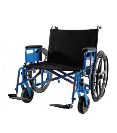 MRI Non-Magnetic Bariatric Wheelchair Gendron Dual Axle Full Length Arm Swing-Away