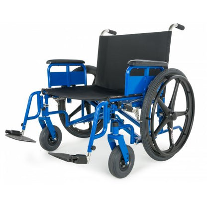 MRI Non-Magnetic Bariatric Wheelchair Gendron Dual Axle Full Length Arm Swing-Away