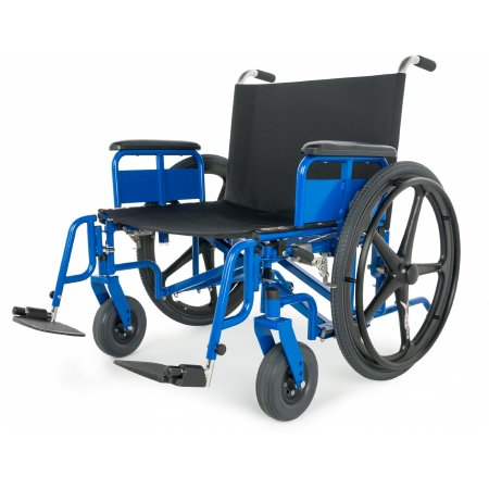 MRI Non-Magnetic Bariatric Wheelchair Gendron Dual Axle Full Length Arm Swing-Away