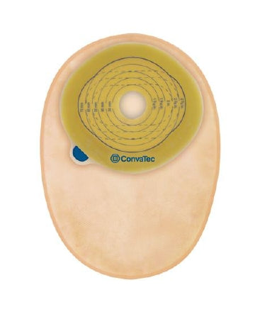 Ostomy Pouch Esteem+ One-Piece System 8 Inch Length 1 Inch Stoma Closed End Pre-Cut Opaque