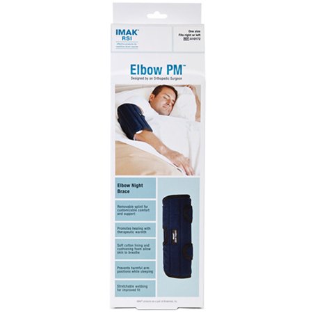 Elbow Support IMAK RSI One Size Fits Most Dual Hook and Loop Strap Closures Left or Right Elbow Blue