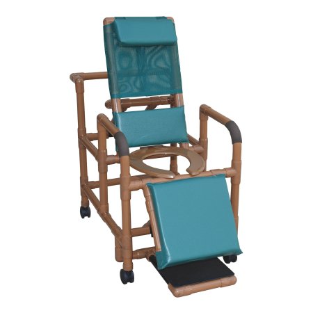 Shower Chair MJM International PVC Frame Reclining Backrest 325 lbs. Weight Capacity