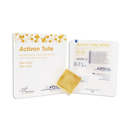 Activon Tulle Manuka Honey Wound and Burn Dressing 2 x 2 Inch Sterile